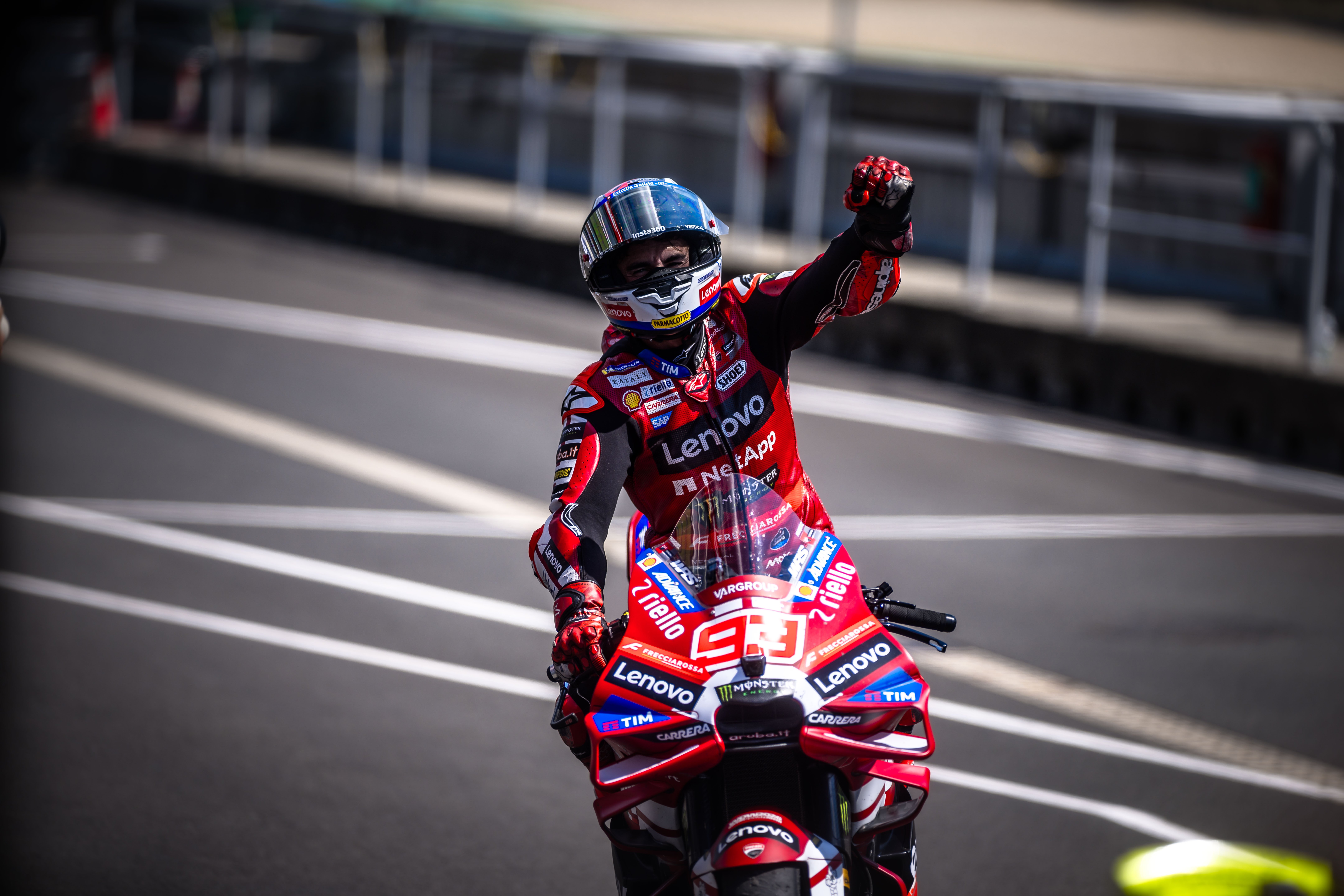 Francesco Bagnaia in azione con la Ducati al GP Repubblica Ceca MotoGP 2026 a Brno